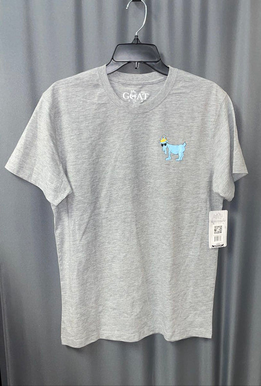 NWT GOAT USA Men's Gray OG Chuck The Goat Logo T-Shirt Sz S
