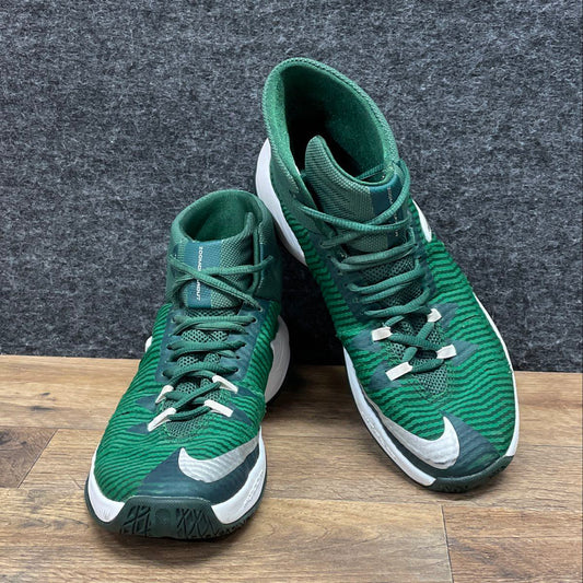 Nike Zoom Clear Out Pine Green White Basketball Shoes Men's Size 8