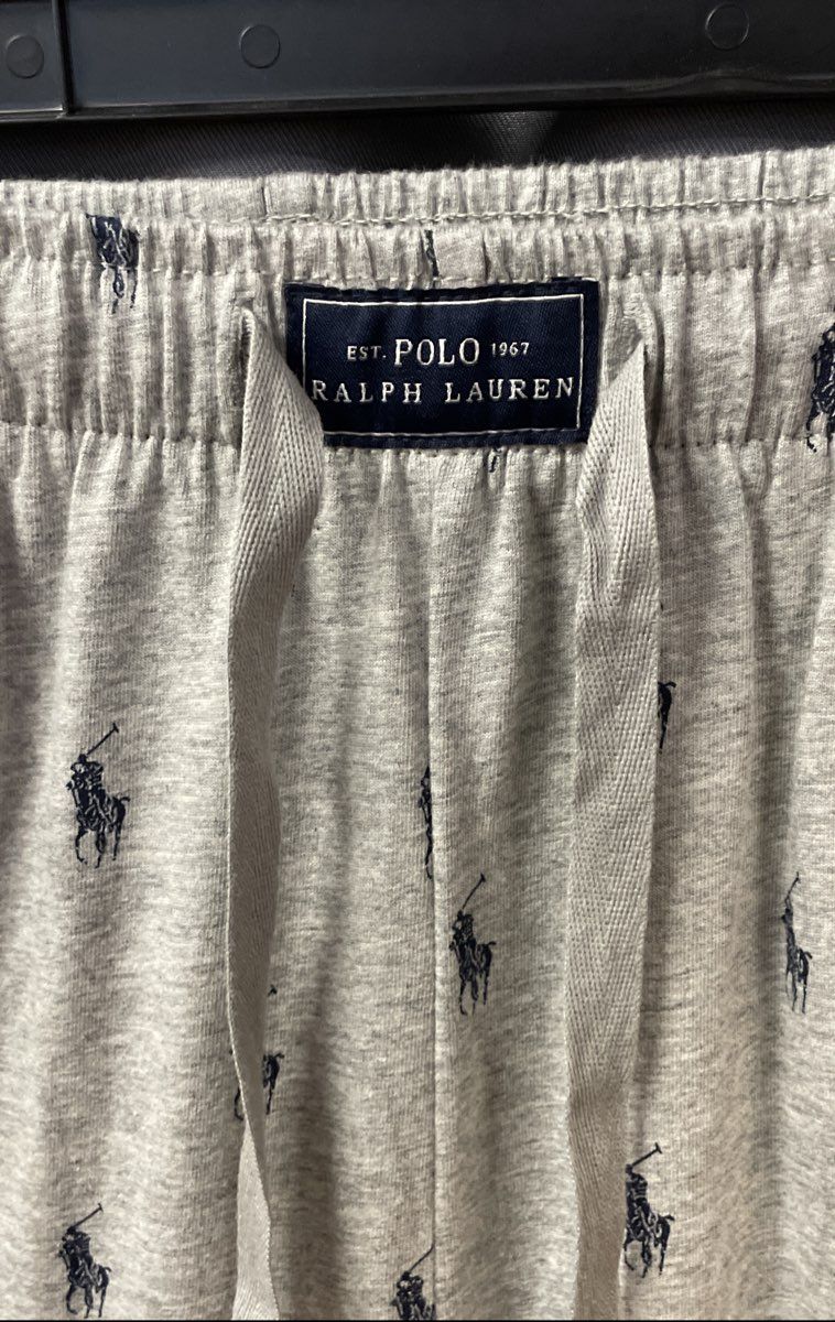 Polo Ralph Lauren Men's Gray All Over Pony Sleep Jogger Pajama Pants Sz M