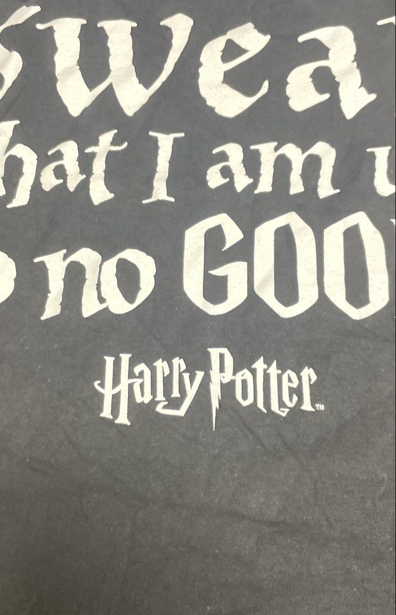 Harry Potter I Solemnly Swear Marauder's Map Quote T-Shirt Licensed Sz M
