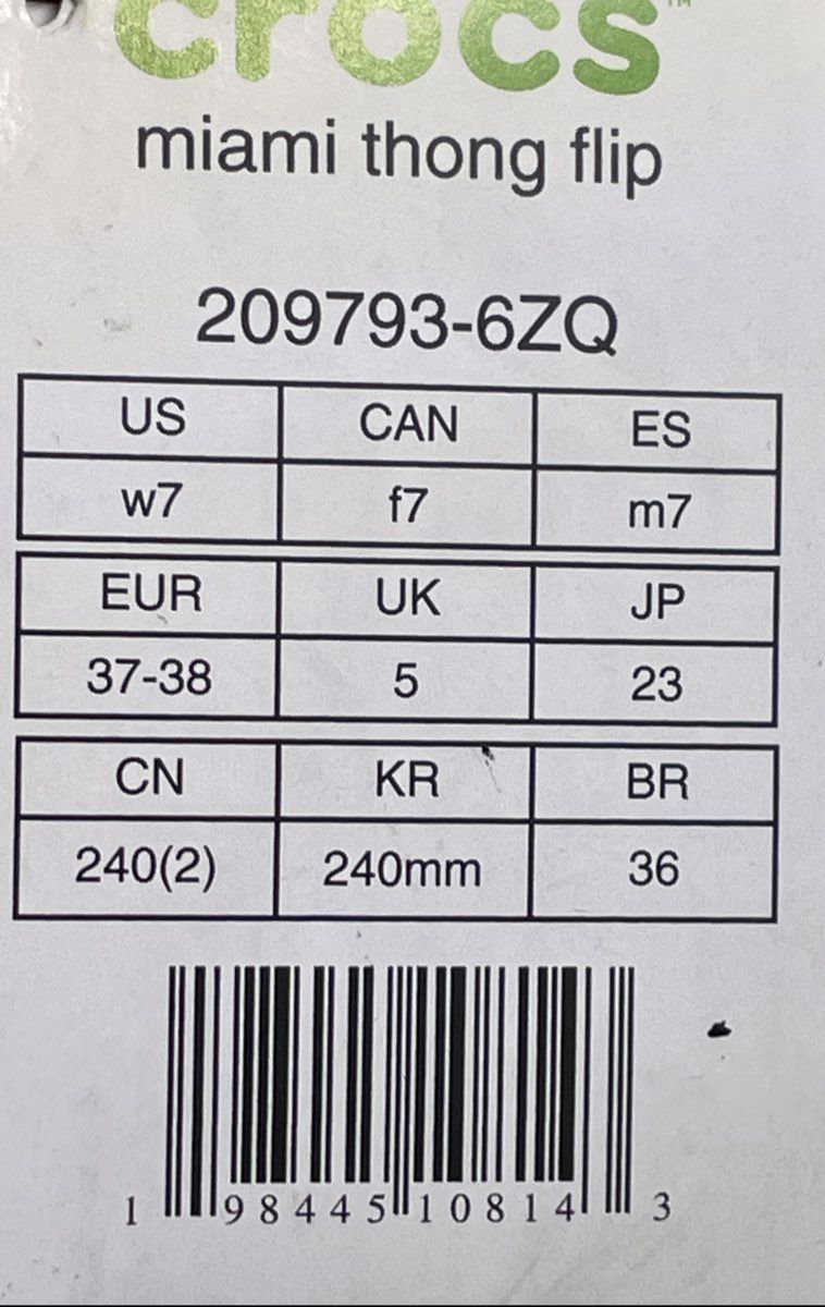 Crocs Miami Thong Flip Sandals Hot Pink 209793-6ZQ Women's Size 7 NWT