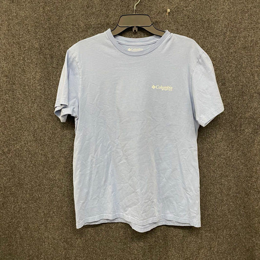 Columbia Men's Southern Elements of Fishing Graphic T-Shirt Blue Size L