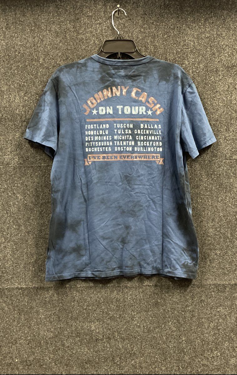 Johnny Cash All Star Tour T-Shirt Reprint Crown Merchandising Sz M