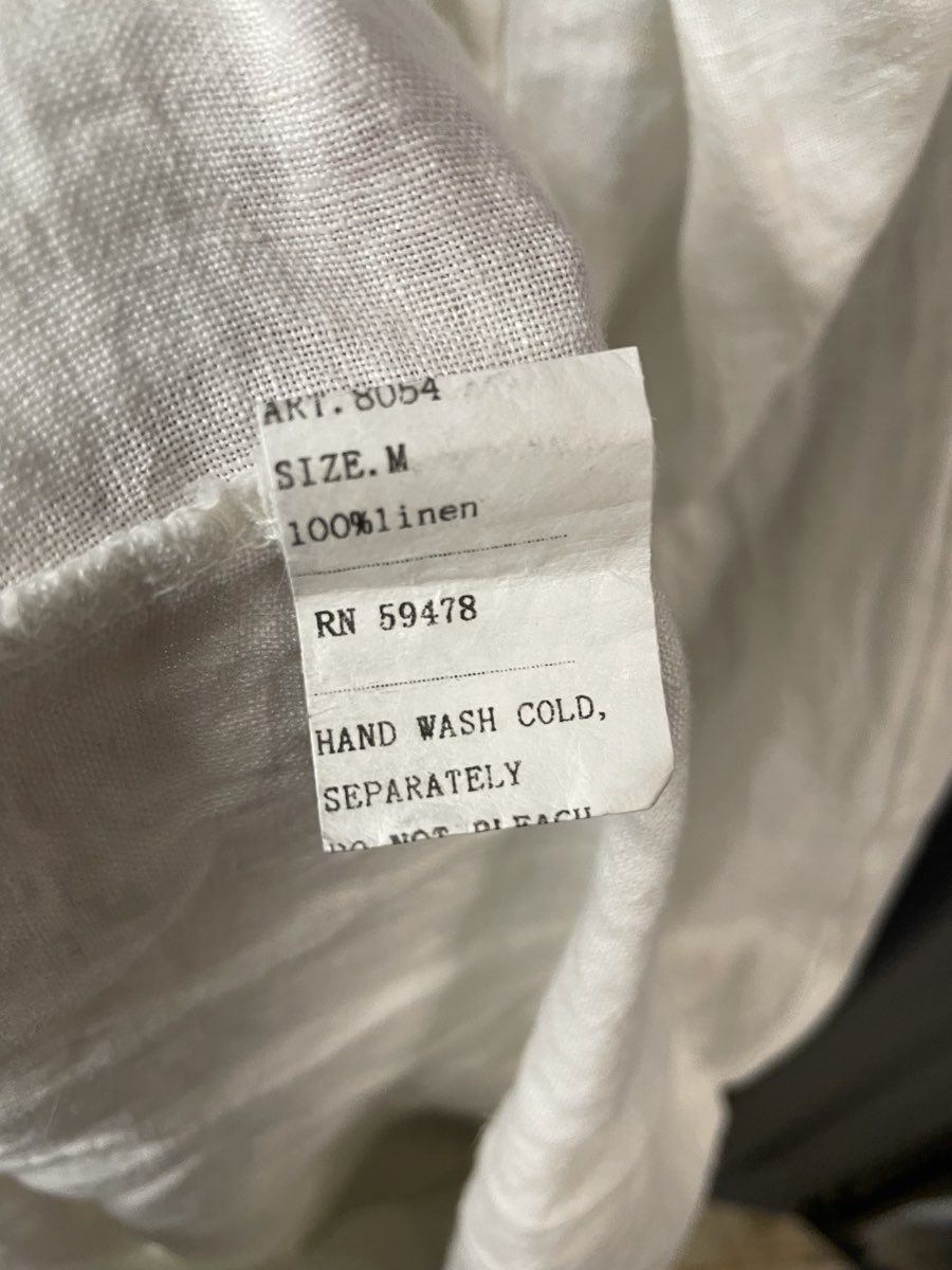 Laura Gotti Women's White 100% Linen Lace-Up Maxi Dress Made in Italy Sz M