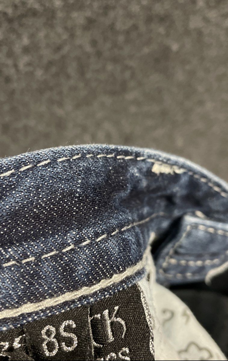 Rerock for Express Women's Dark Blue Distressed Bootcut Jeans Sz 8S