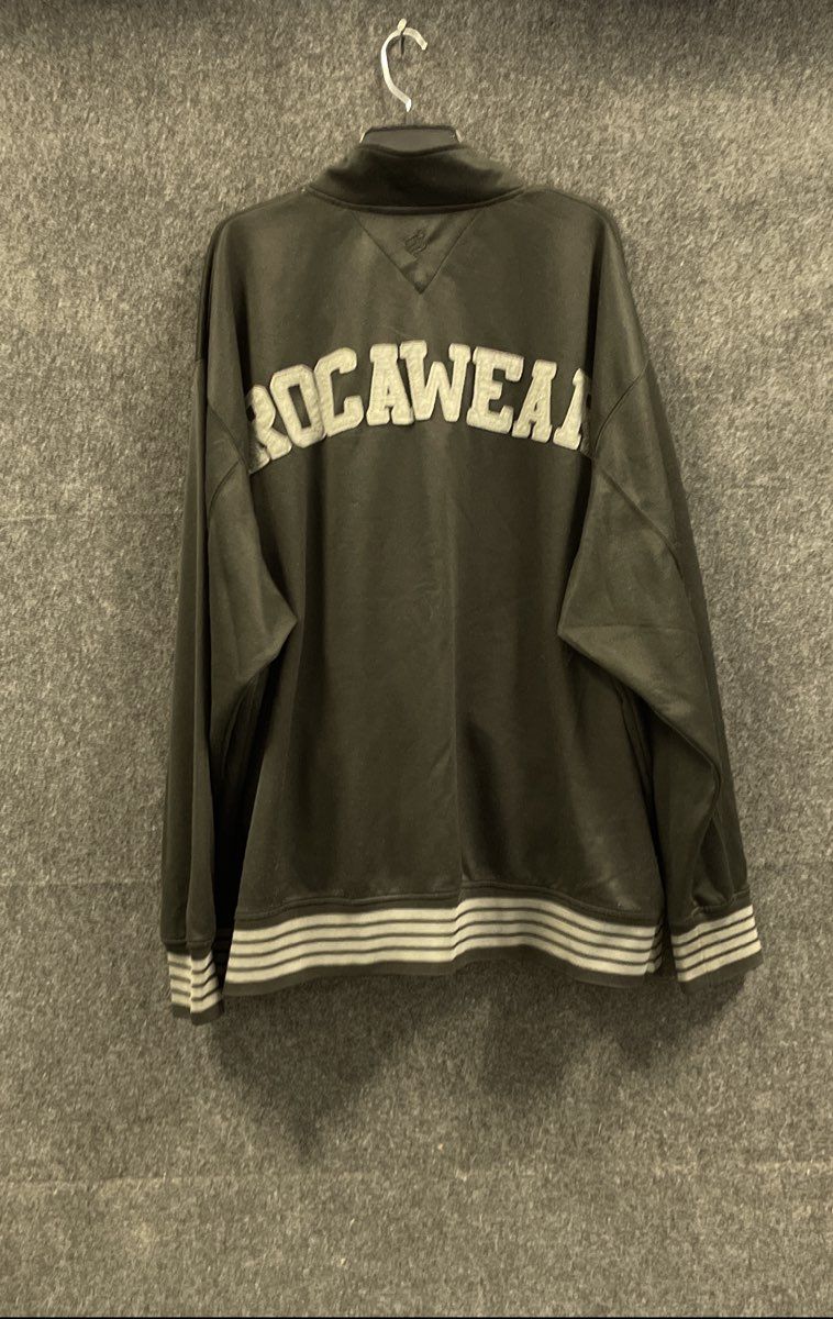 Vintage Y2K Rocawear Men's Black Full Zip Track Jacket Big & Tall Logo Sz 5X