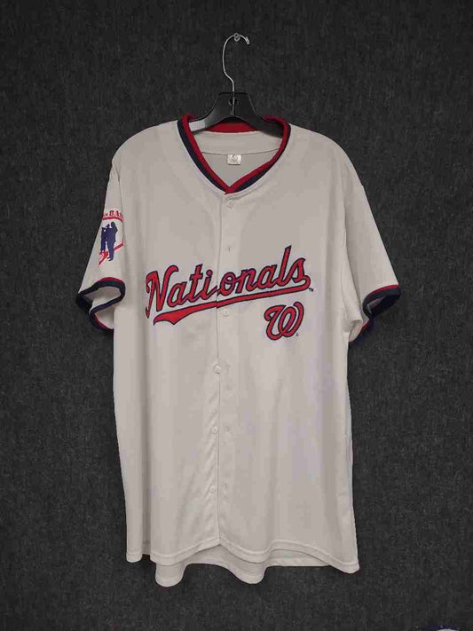 MLB Washington Nationals Men's Baseball Jersey White #39 Button Front Sz XL