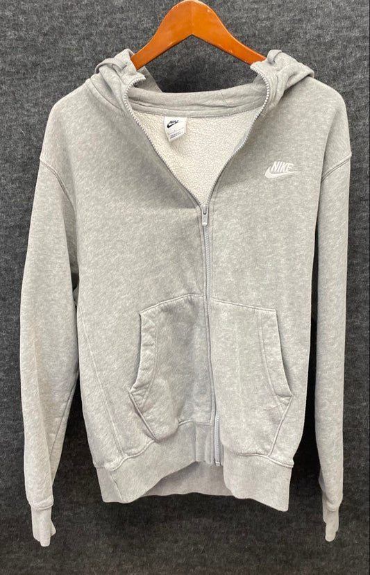 Nike Men's Sportswear Club Fleece Full Zip Hoodie Gray Heather Sz S