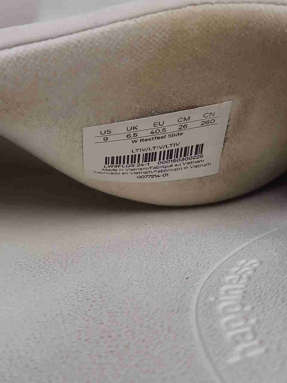 Lululemon Restfeel Slide Light Ivory Women's Sandals Size 9