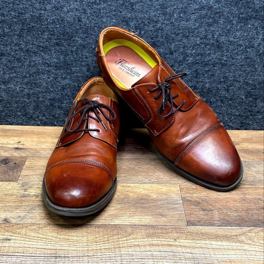 Florsheim Castellano Cap Toe Oxford Brown Leather Dress Shoes Men's Size 13D
