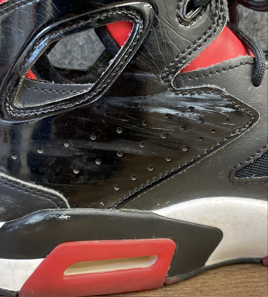 Nike Air Jordan Flight Club '91 Black University Red Basketball Sneakers Size 8