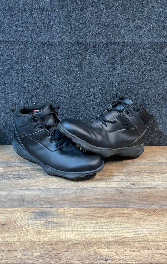 FootJoy Winter Boot 56729 Black Leather Cleated Golf Shoes Men's Size 11.5 W