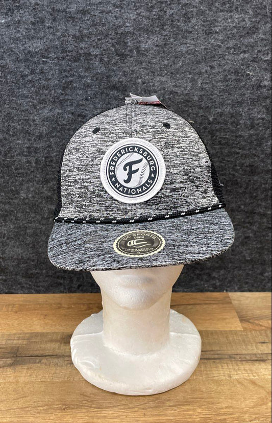 NWT OC Sports Fredericksburg Nationals Trucker Hat Black Gray Snapback MiLB OSFM