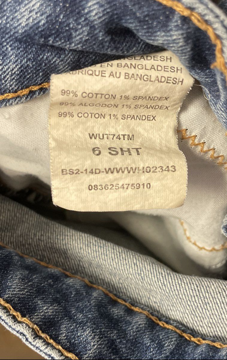 Wrangler Aura Women's Blue Medium Wash Straight Leg Jeans WUT74TM Sz 6 Short