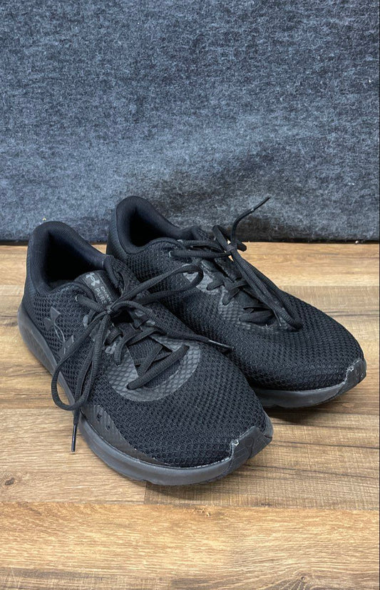 Under Armour Charged Pursuit 3 Triple Black 4E Wide Running Shoes Mens Size 10