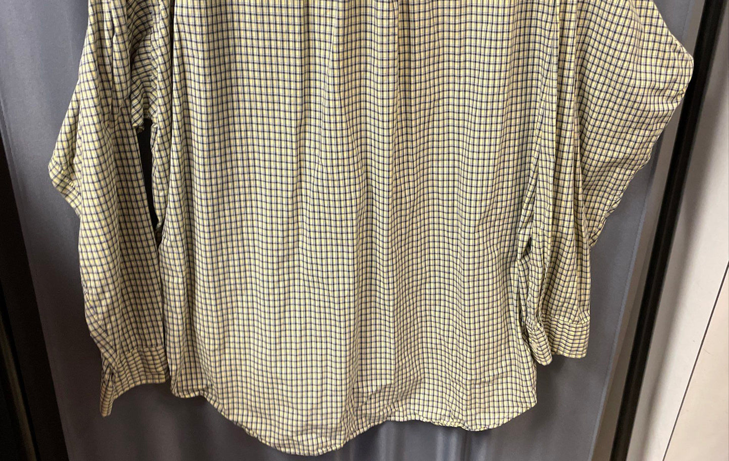 Ralph Lauren Men's Yellow Blue Plaid Blake Button Down Shirt Cotton Sz XXL