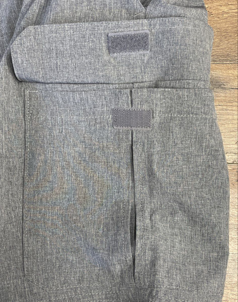 Croft & Barrow Men's Grey Convertible Cargo Pants Zip Off Shorts NWT Sz 46x29