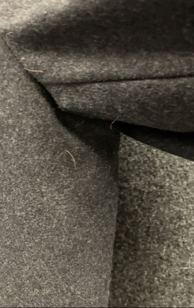 Black Rivet Men's Charcoal Gray Wool Blend Quilted Insulated Car Coat Sz L