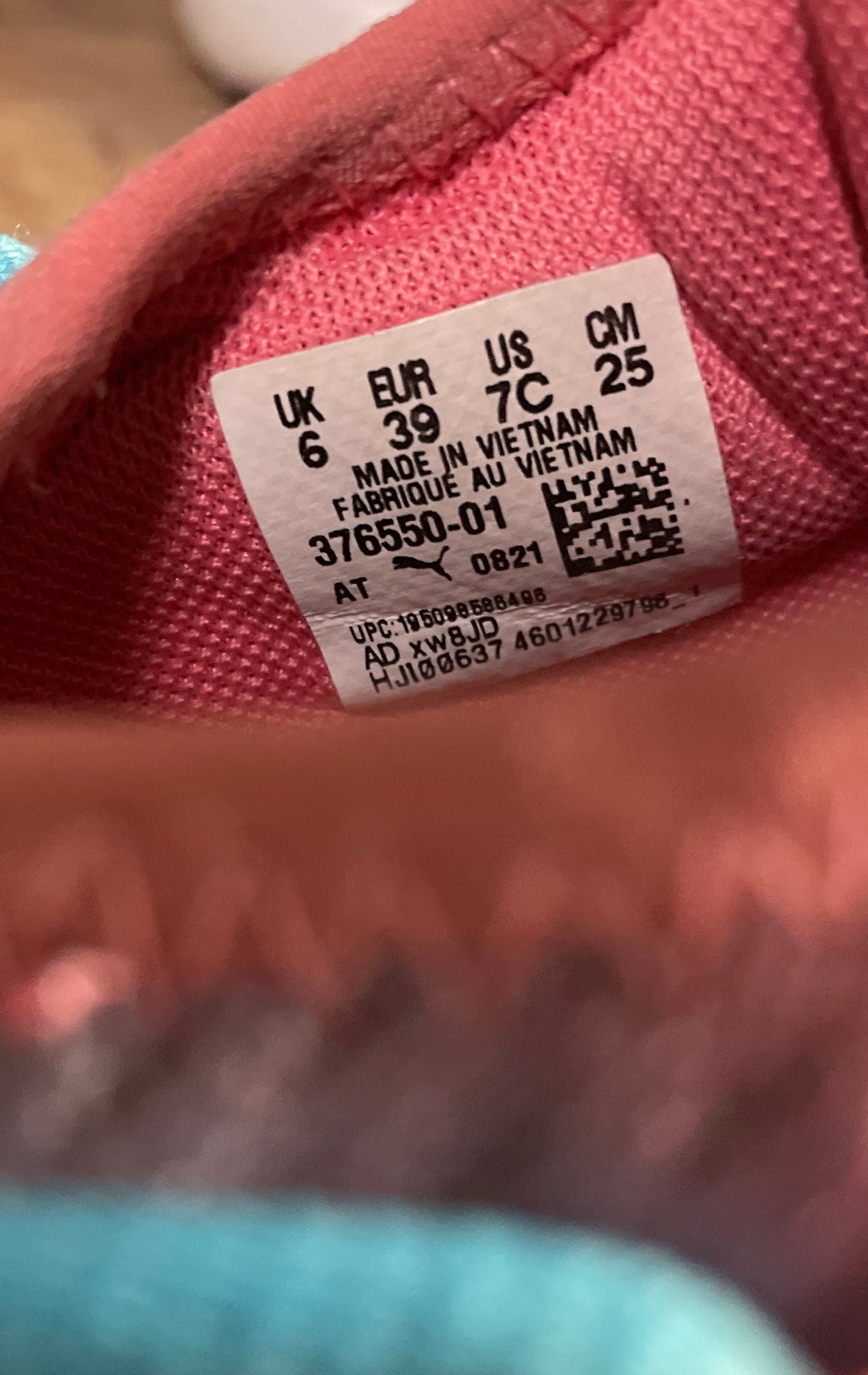 Puma Softride Sophia Blue Pink Ombre Running Shoes Women's Size 8.5