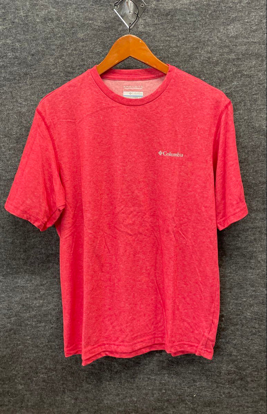 Columbia Men's Red Omni-Wick Advanced Evaporation Short Sleeve T-Shirt Sz M
