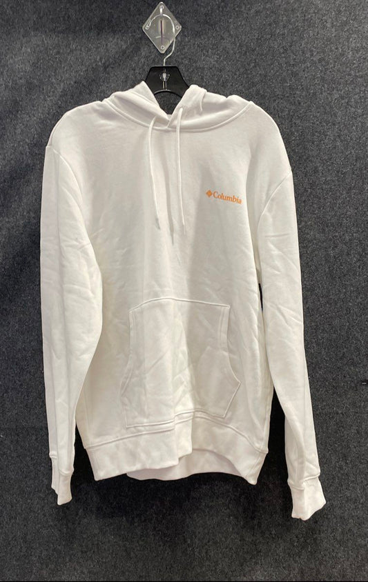 Columbia Men's White Bison Graphic Pullover Hoodie Sweatshirt Size M NWT