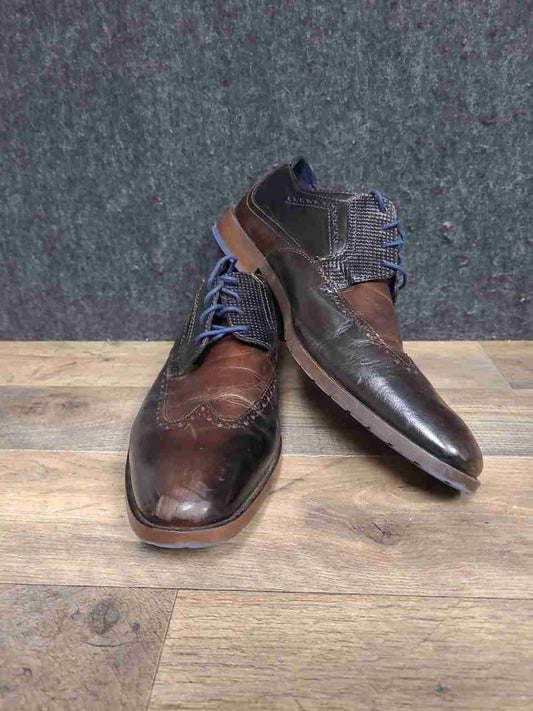 Stacy Adams Dickinson Cognac Brown Leather Wingtip Derby Mens Size 11 M