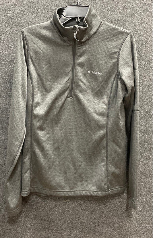 Columbia Men's Klamath Range II Half Zip Fleece Pullover Grey Grid Sz M