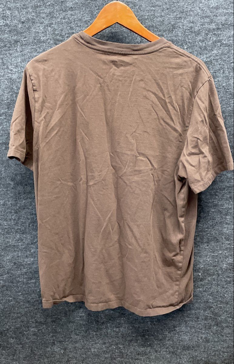 Puma Men's Brown Short Sleeve Logo Crewneck T-Shirt Size L