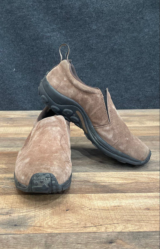 Merrell Jungle Moc Gunsmoke Brown Suede Slip-On Shoes Men's Size 11