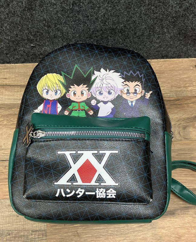 Bioworld Hunter x Hunter Chibi Mini Backpack Green Black Faux Leather