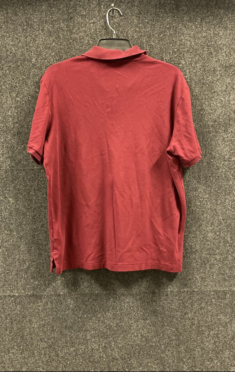 Polo Ralph Lauren Men's Maroon Classic Fit Short Sleeve Cotton Polo Shirt Sz L