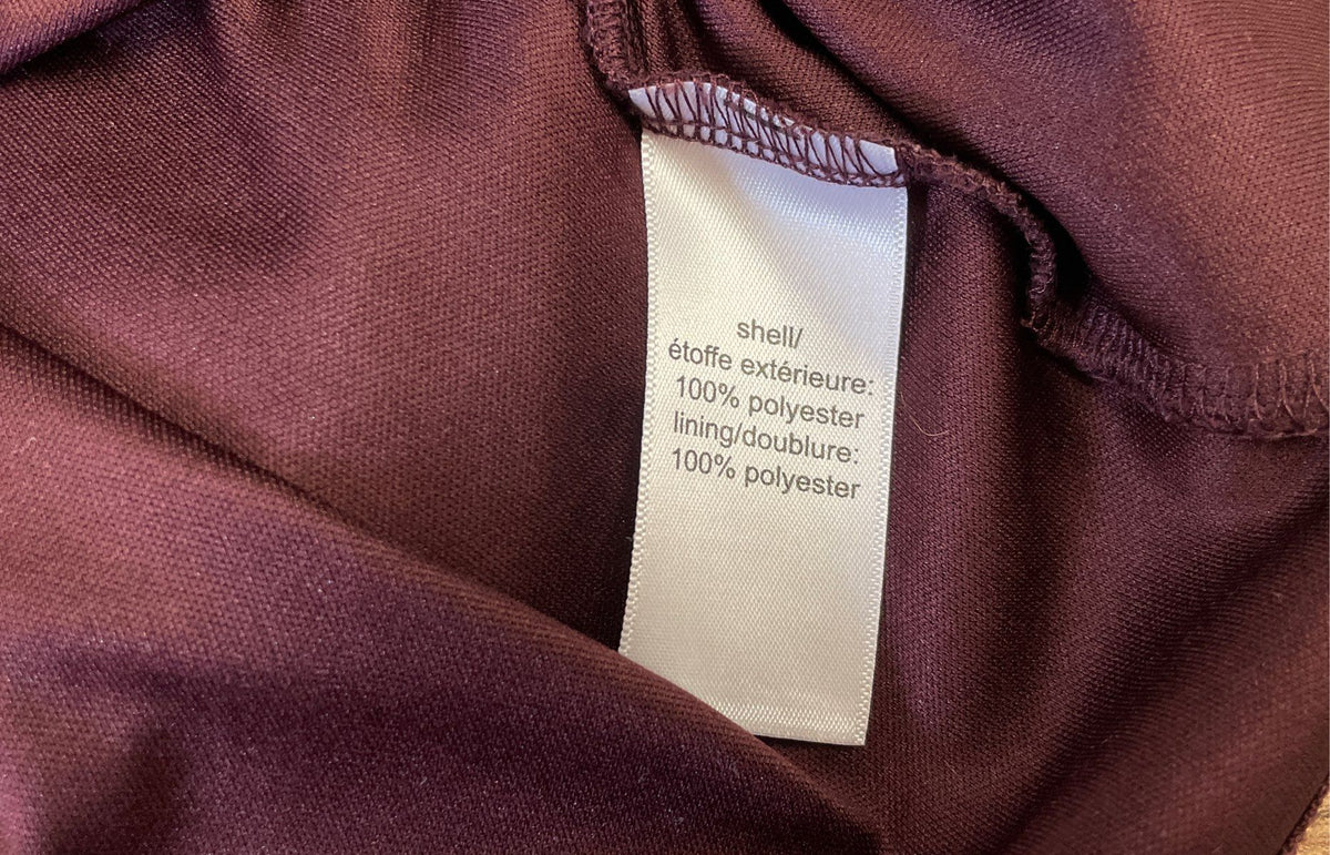 Maurices Women's Floral Sleeveless Dress Burgundy Metallic Dot Pleated Neck Sz S