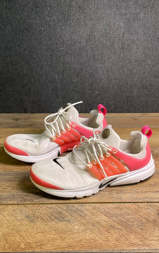 Nike Air Presto White Hyper Pink Orange Youth Sneakers Size 7Y
