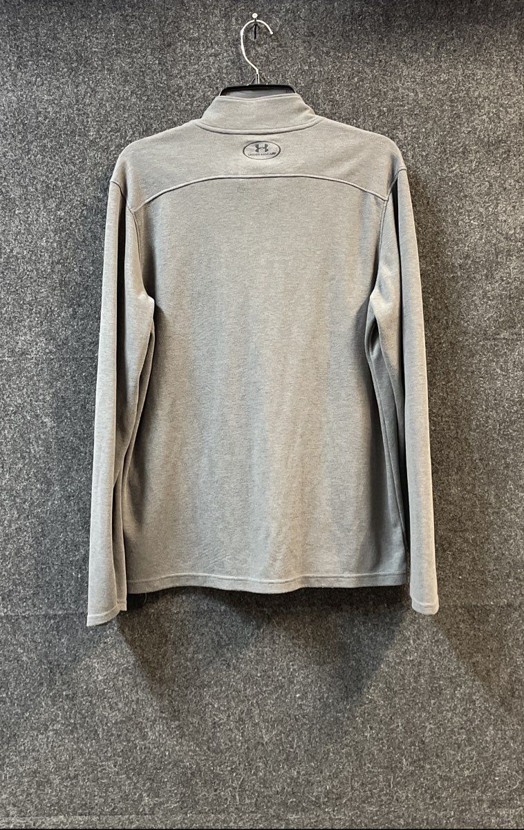 Under Armour Men's Gray ColdGear 1/4 Zip Pullover Loose Fit Jacket Sz M