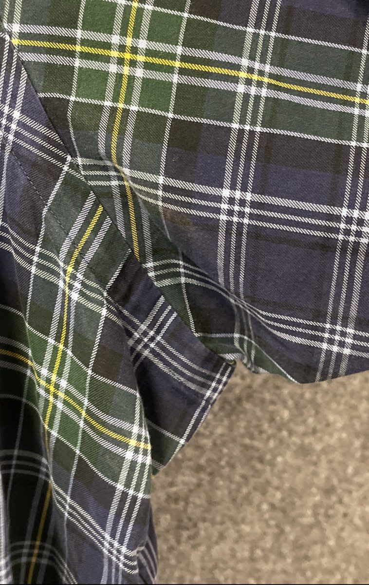 Ralph Lauren Men's Classic Fit Plaid Button Down Shirt Green Blue Size XL