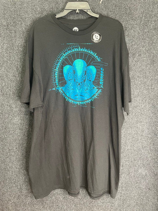 Westworld Men's Black T-Shirt Loot Crate Exclusive Blue Graphic Sz 2XL