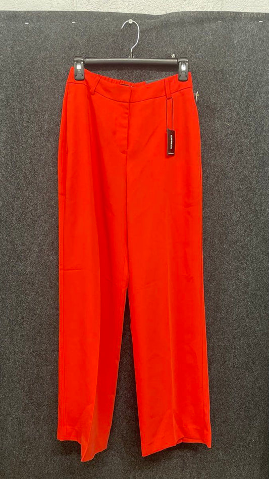 Express Women's Red Orange Wide Leg Trousers Pants NWT Size XS
