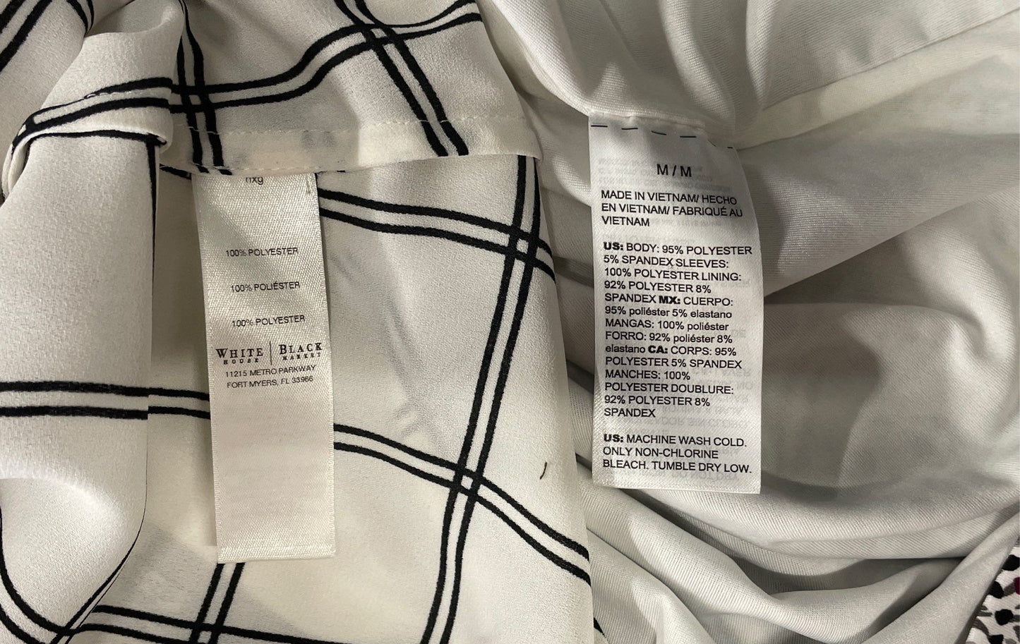 White House Black Market Women's Lot 2 Tops Blouses Multicolor Peasant Sz M 8