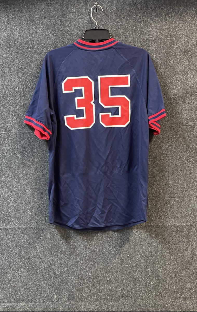 Holloway Men's Cannons #35 Baseball Jersey Navy Blue Mesh Team Sports Sz M