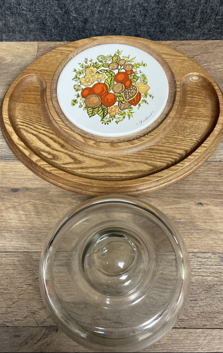 Vintage Goodwood Floral Harvest Domed Tray
