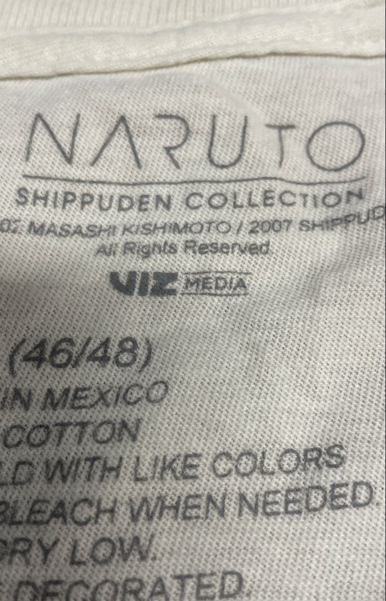 Naruto Men's T-Shirt Cream Shippuden Collection Ichiraku Ramen Graphic Sz XL