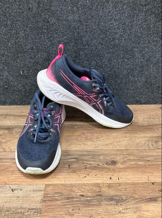 Asics Gel-Cumulus 25 GS Navy Pink White Youth Running Shoes Size 7
