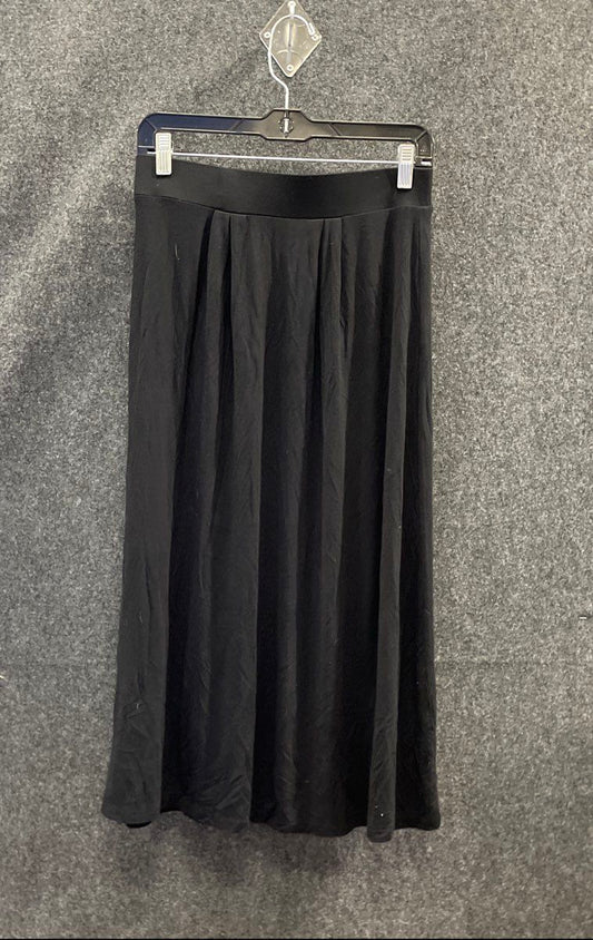 Dana Buchman Women's Black Viscose Spandex Elastic Waist Maxi Skirt Sz S