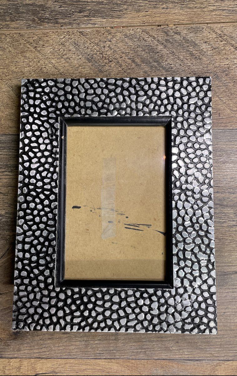 Set Of 4 Small Glass/Metal Picture Framed