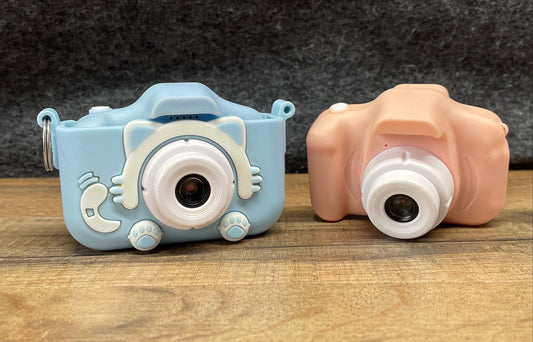 Goopow Digital Kids Camera Lot of 2 Blue & Pink with Silicone Cases IOB