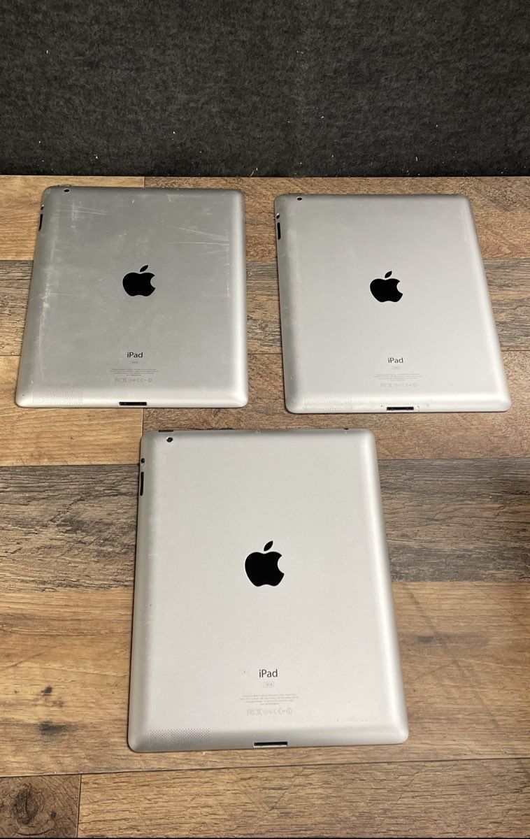 Lot of 3 Apple iPad 2 A1395 16GB Wi-Fi Tablets - Activation Locked