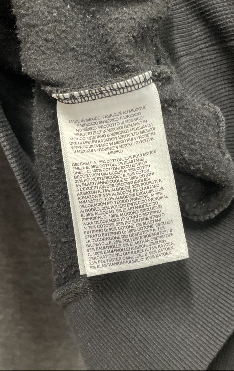 The North Face Women's Black Hoodie Colorblock Back Box Logo Graphic Sz M
