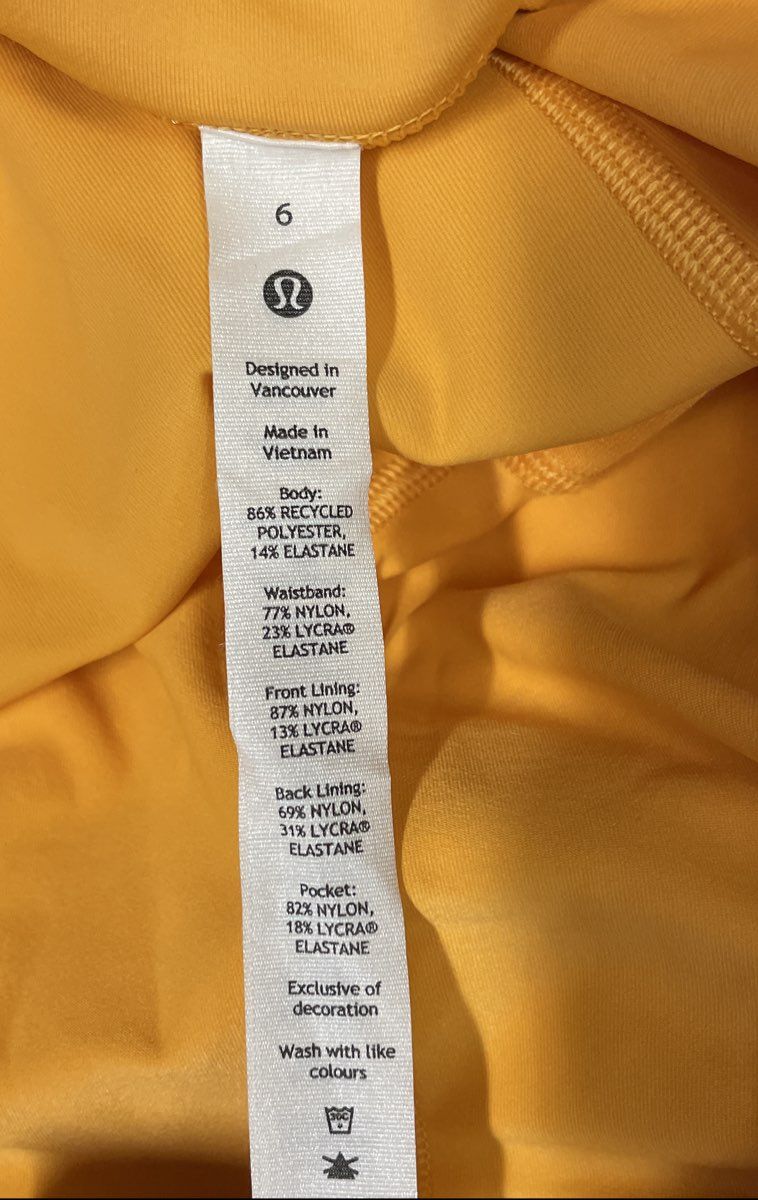 Lululemon Women's Yellow Pace Rival Skort Tiered Tennis Running Skirt Sz 6