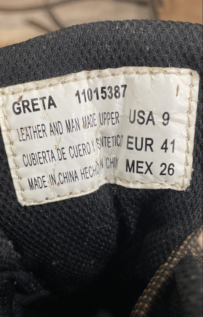 Ozark Trail Greta Brown Leather Hiking Work Boots Women's Size 9 Outdoor