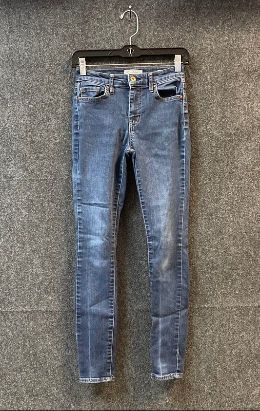 Jessica Simpson Women's Blue Curvy High Rise Skinny Jeans Size 25